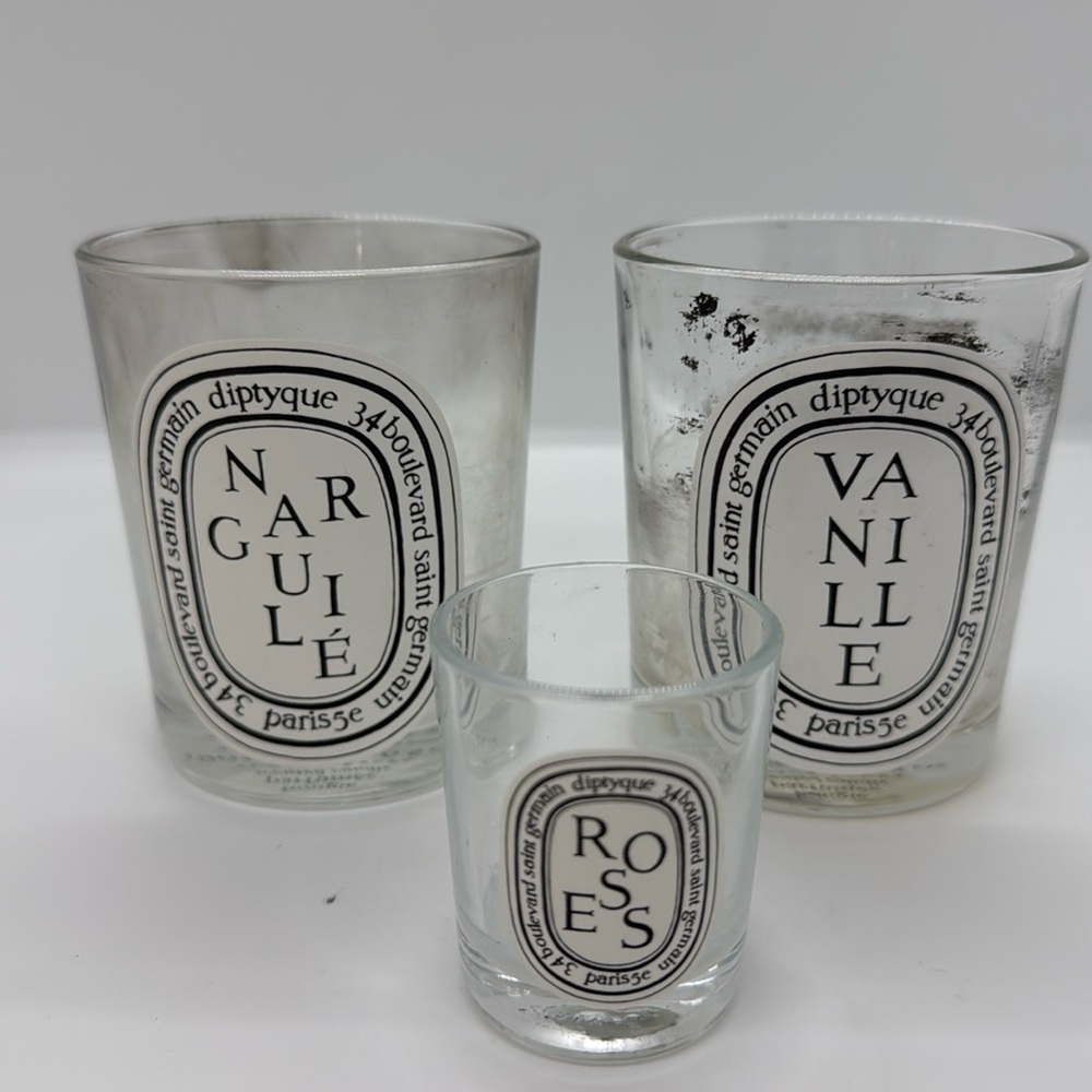 Spent Diptyque candles.